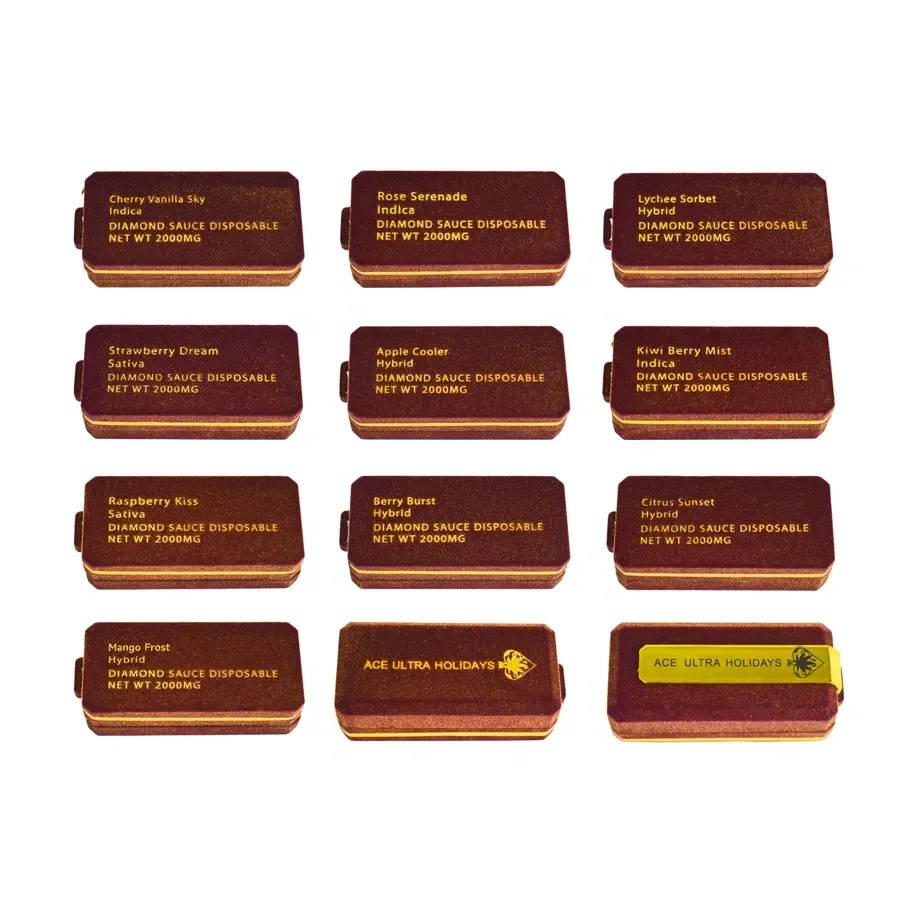 EMPTY Ace Ultra Premium Holiday Edition 2g Gold Disposable Vape price