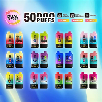 Bang King 50000 puffs 50k dvojnega okusa za enkratno uporabo