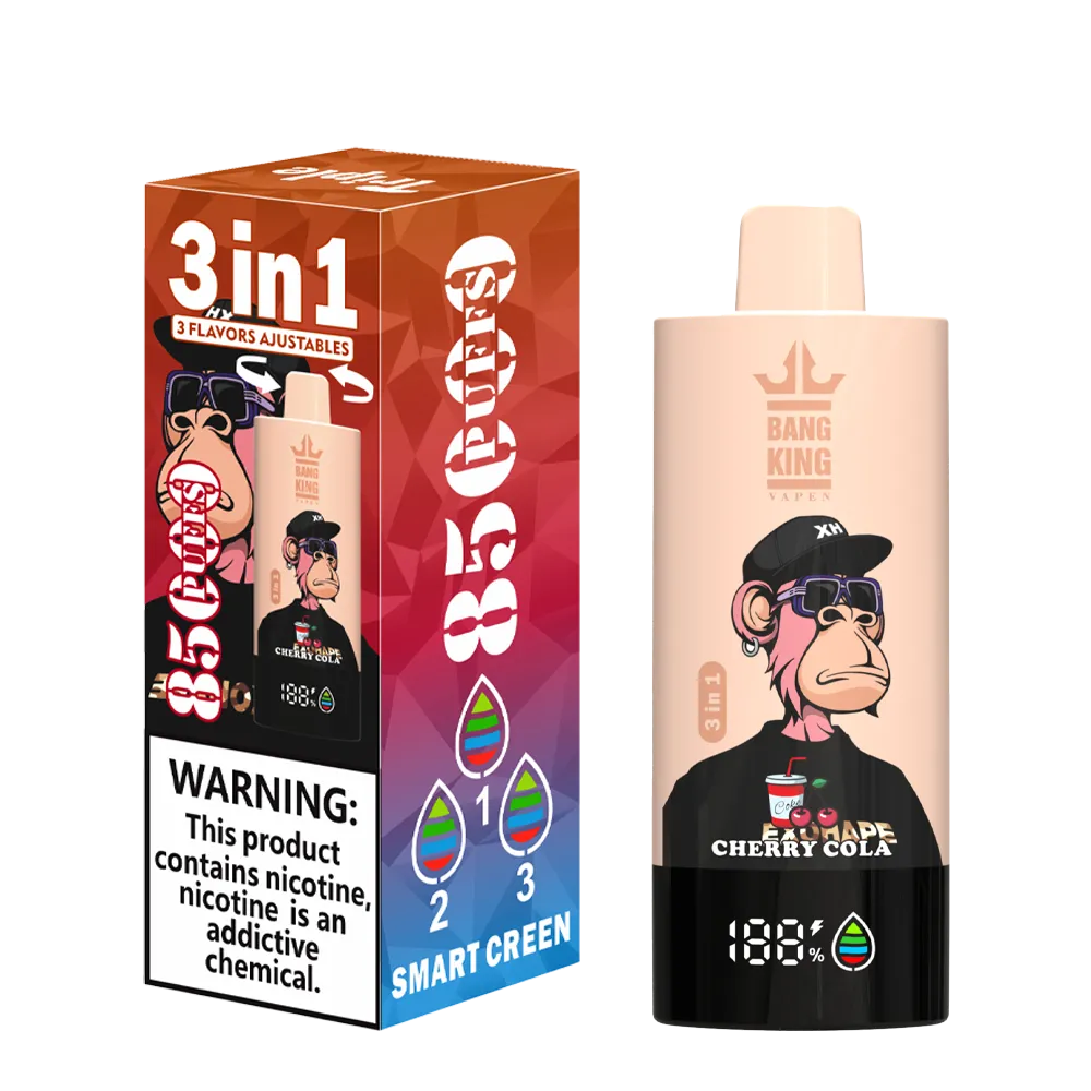 Vape za enkratno uporabo Bang King 85000 Puffs 85k 3 v 1 Flavors Switch