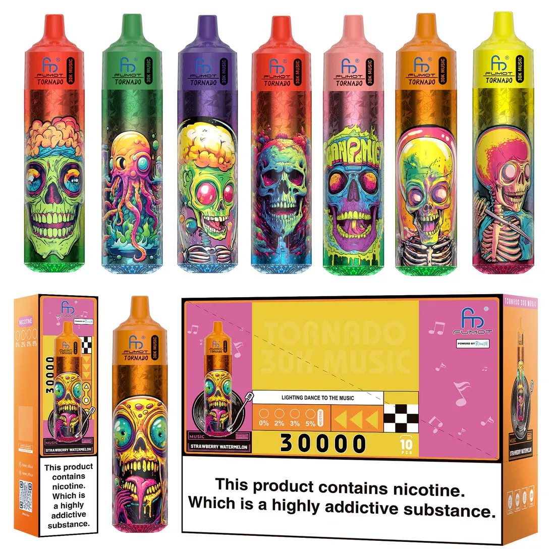 Kaj je Fumot RandM Tornado 30000? Globok potop v 30.000 Puff Music Vape